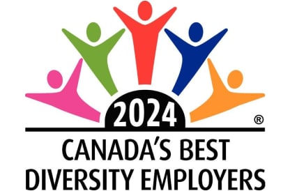 Logotipo del premio a las mejores empresas de Canadá en materia de diversidad 2024