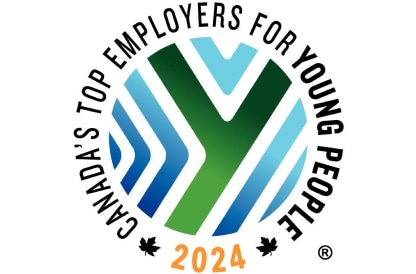 2024年加拿大青年最佳僱主獎徽標