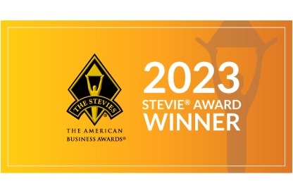 Logotipo do prêmio Stevie award winner 2023