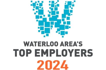 Logotipo do prêmio Top Employers 2024 da região de Waterloo