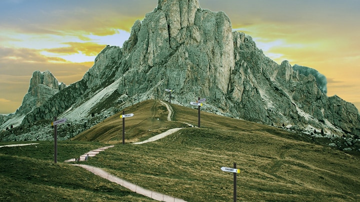 path to mountain