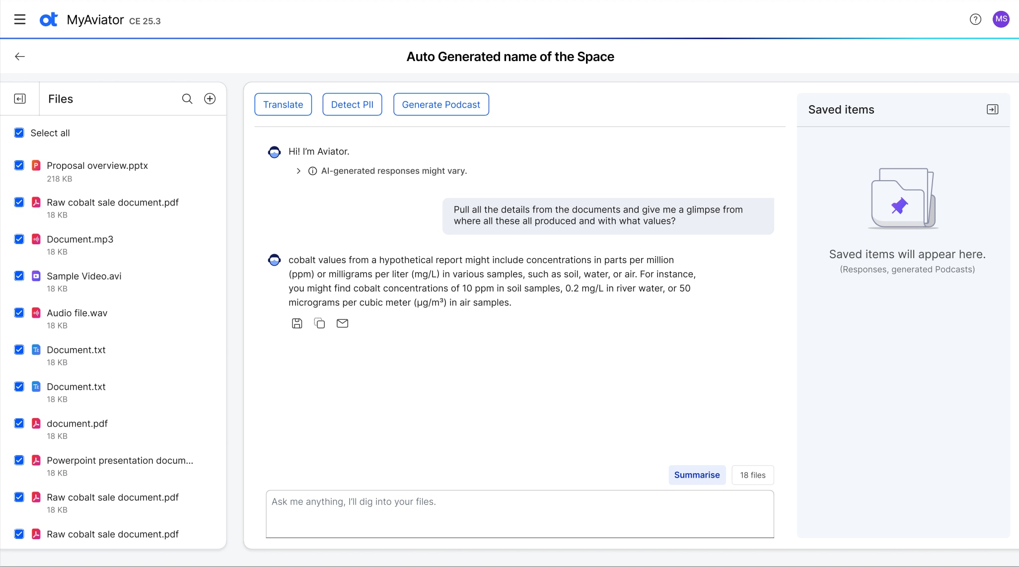 MyAviator UI Chat