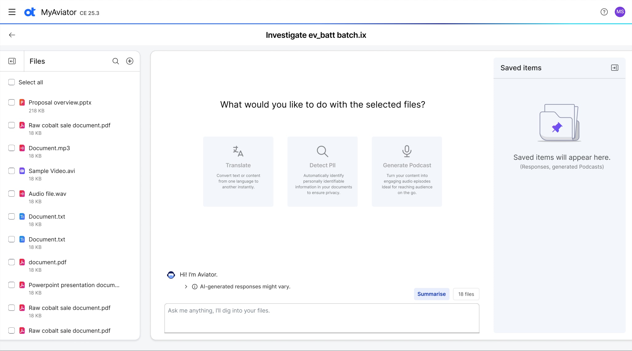 MyAviator UI upload
