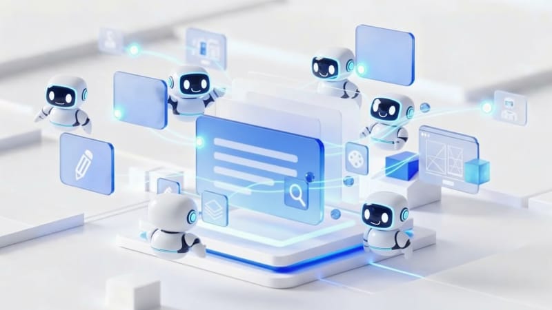 robots working on computer chips