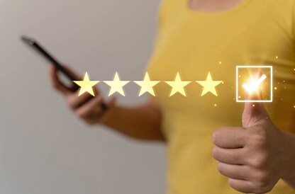 person looking on her phone
