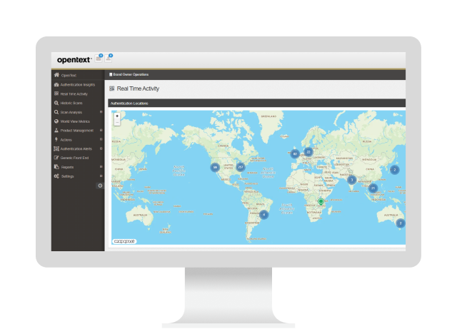 OpenText Core Product Traceability Service on a platform