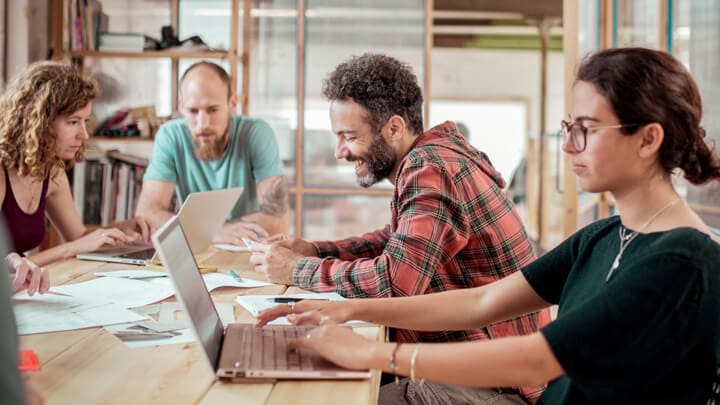 Group collaboration in an office