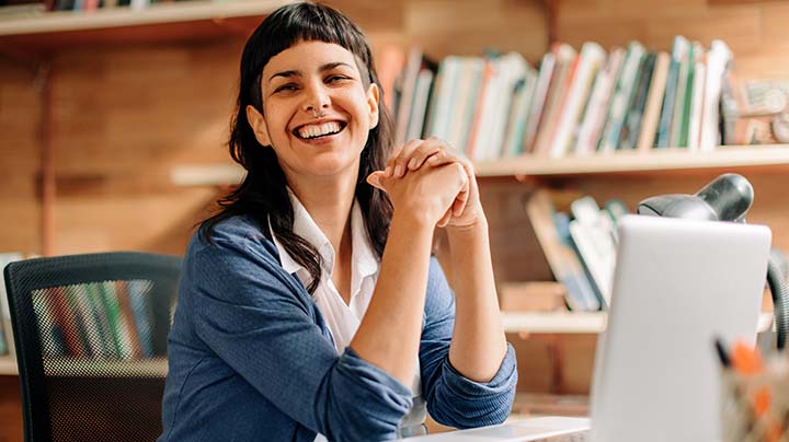 Person pleased/happy with the onboarding process