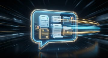 チャットバブルアイコンには複数のデジタル会話カードが含まれています