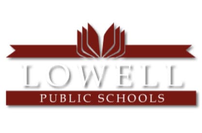 Logotipo das escolas da área de Lowell