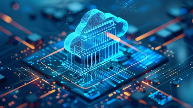 Computer chip stock image