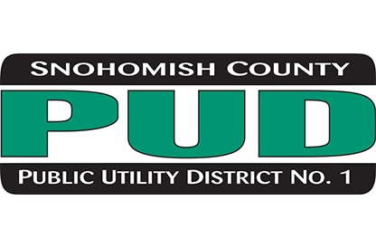 Logotipo do distrito de serviços públicos do condado de Snohomish
