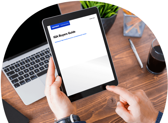 Person viewing IGA buyers guide