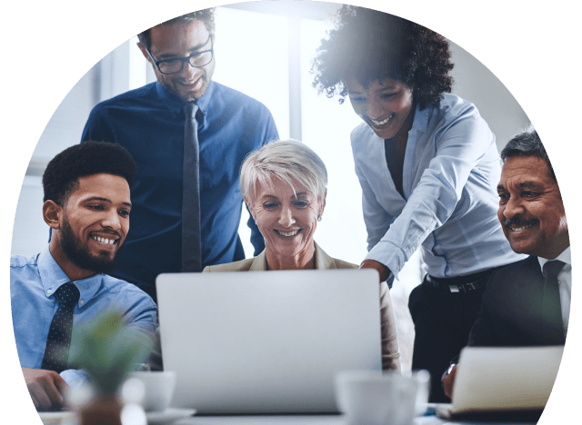 회의 중인 동료들