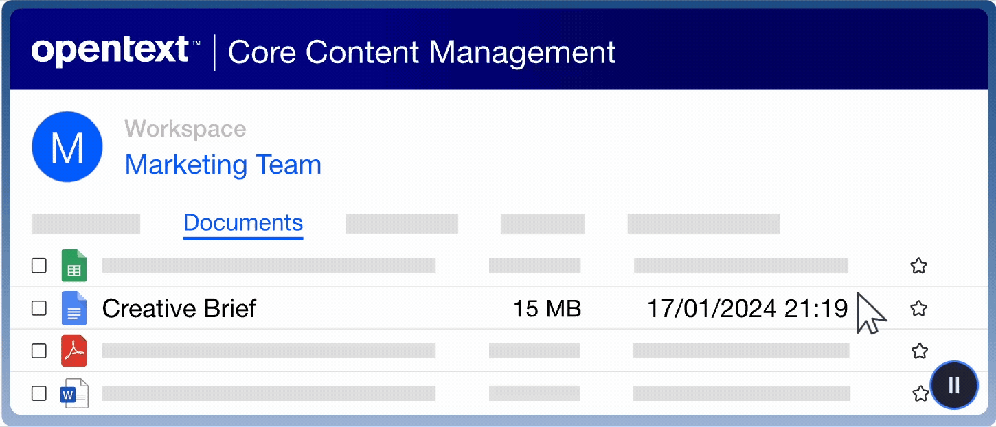 OpenText Core Content Management integrations