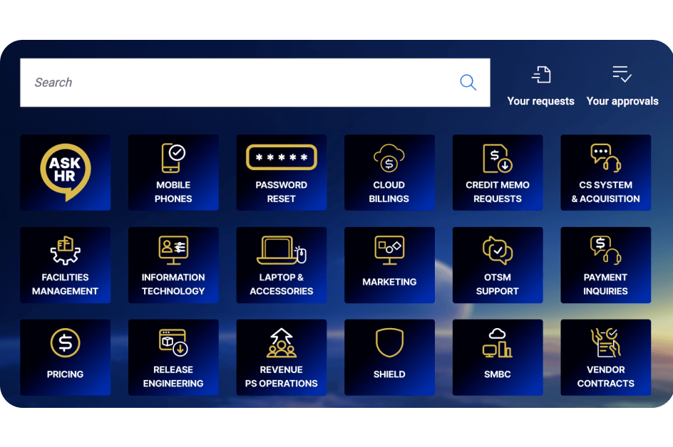 options to select services