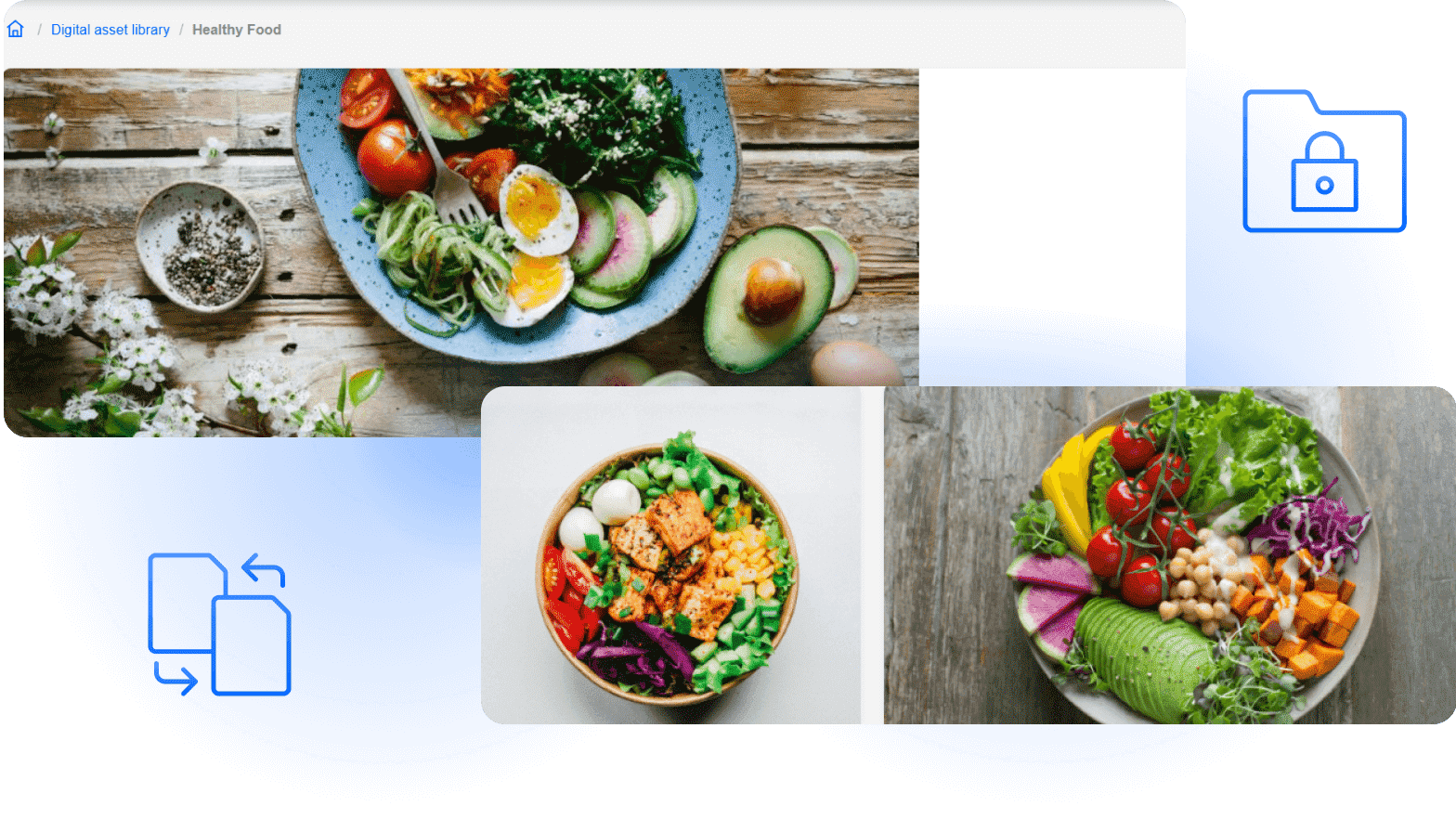 Digital asset library screenshot