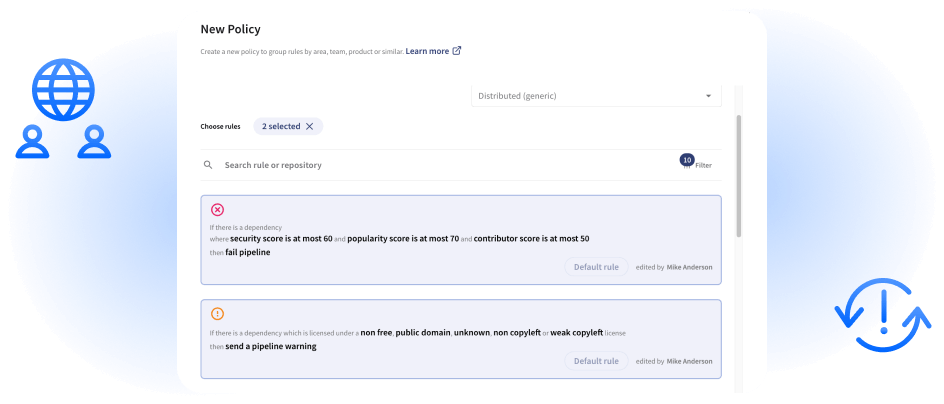 Security policy view screenshot