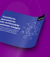 Transform documents into actionable business insight eBook cover