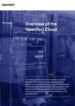 Overview of the OpenText Cloud