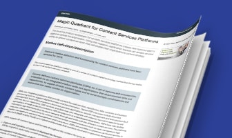 Gartner Magic Quadrant for Content Services Platforms report 2018