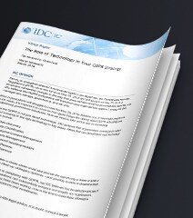 Cover image of the IDC report called The Role of Technology in Your GDPR Strategy.