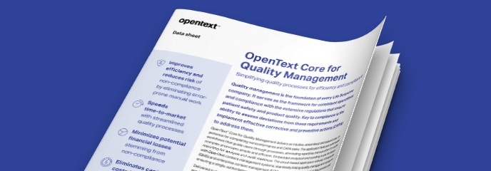 OpenText Quality application overview thumbnail