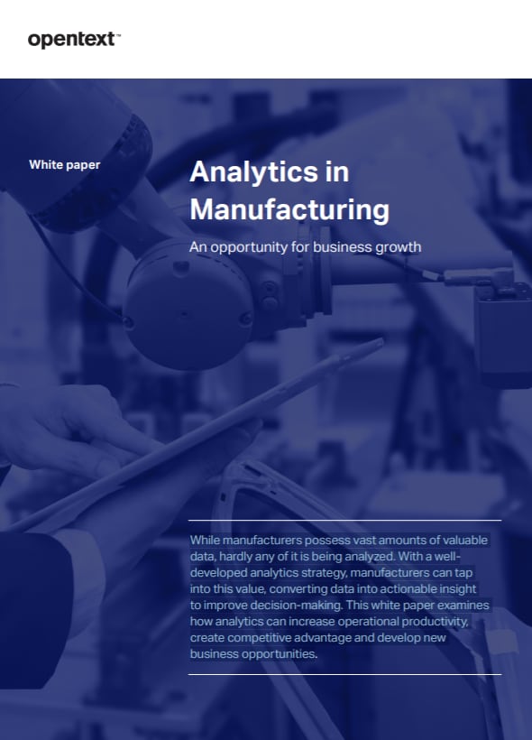 Analytics in Manufacturing