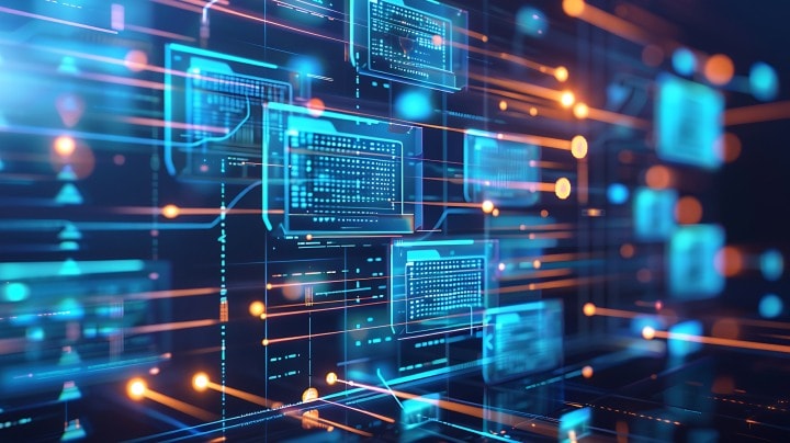 gerenciamento de conteúdo de tecnologia decorativa imagem
